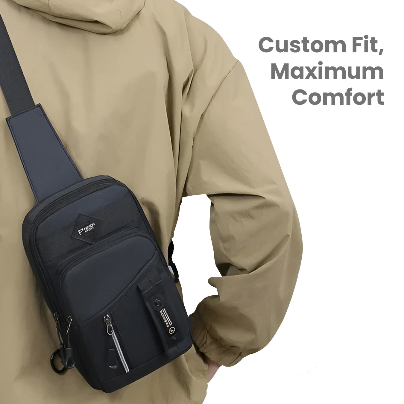 Men’s Anti-Theft Chest Bag – Stylish, Secure & Waterproof