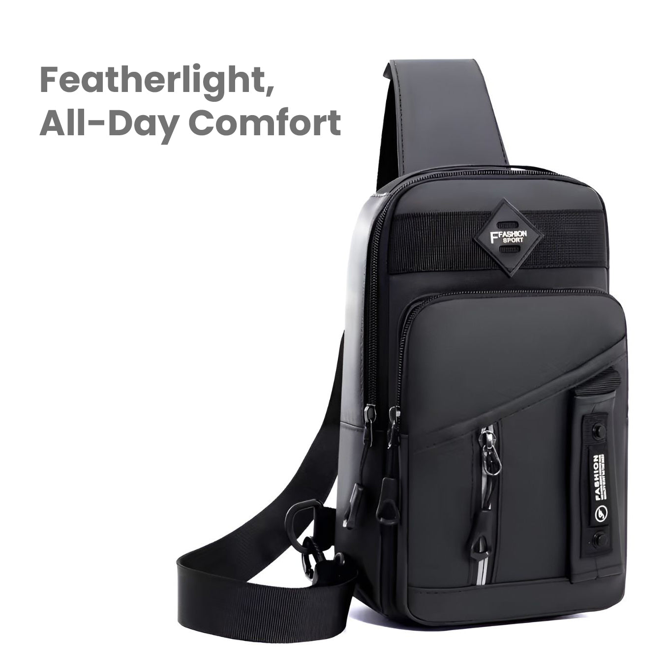 Men’s Anti-Theft Chest Bag – Stylish, Secure & Waterproof