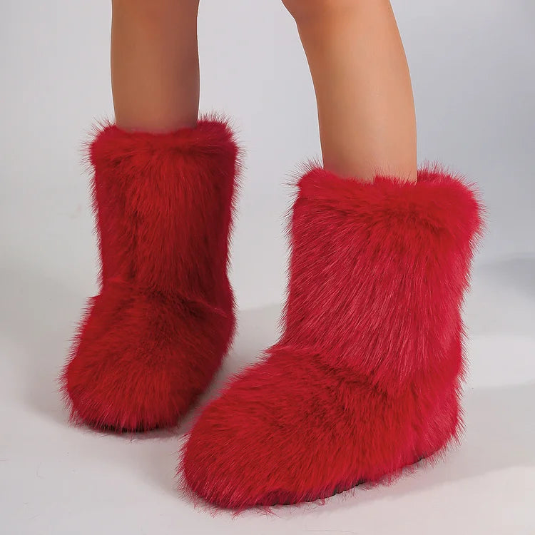 Velmora | Women’s Warm Ankle Slip-On Boots