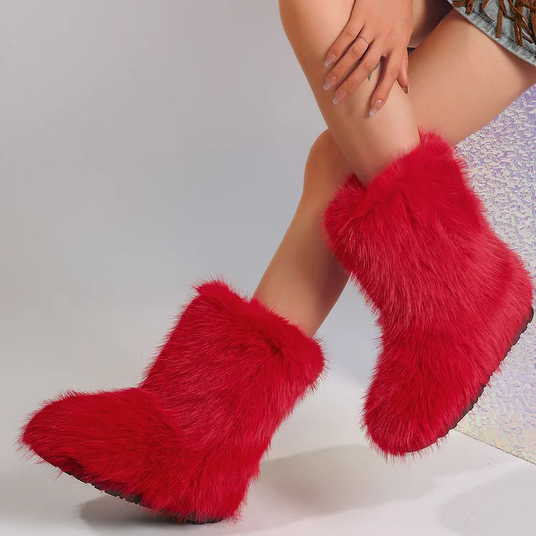 Velmora | Women’s Warm Ankle Slip-On Boots