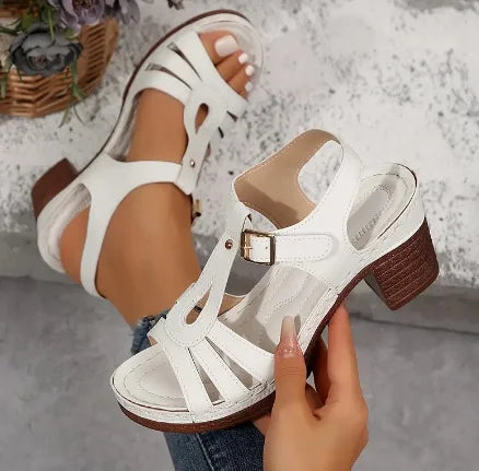 Leanna - Comfortable low heel sandals