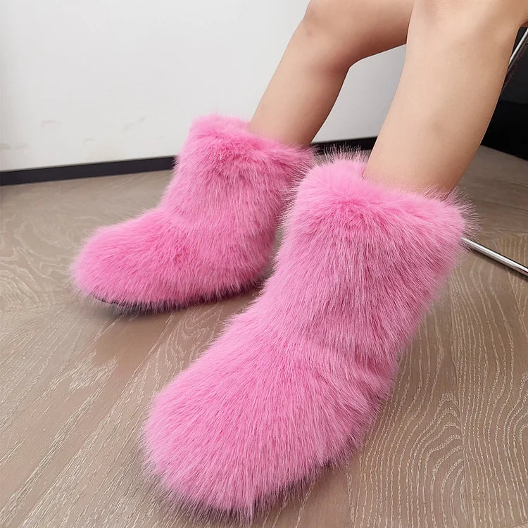 Velmora | Women’s Warm Ankle Slip-On Boots
