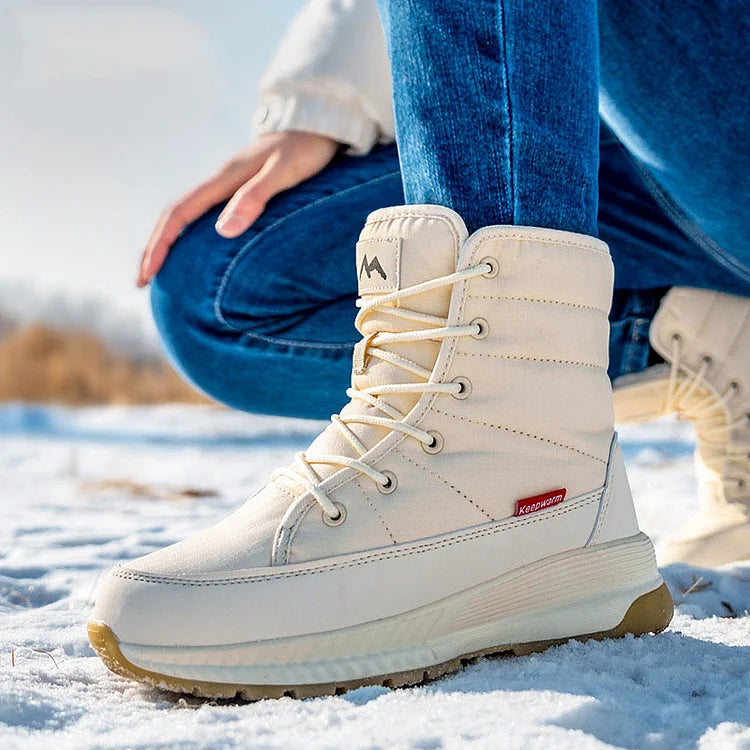 Velmora | Waterproof Lace-Up Winter Boots