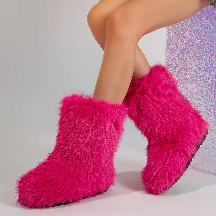 Velmora | Women’s Warm Ankle Slip-On Boots