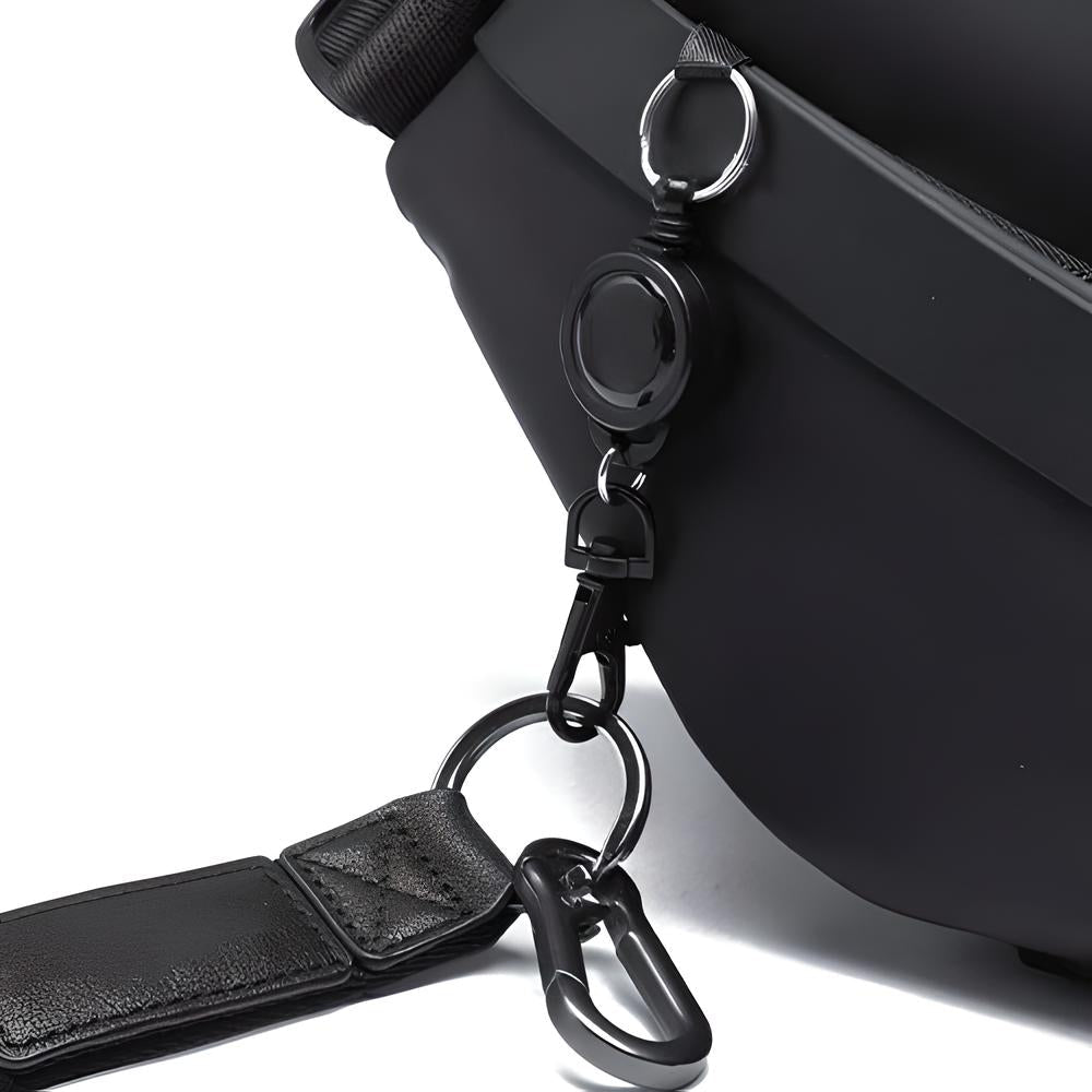 ObsidianGuard™ Anti-Theft Sling Bag – Secure, Compact & Weather-Proof