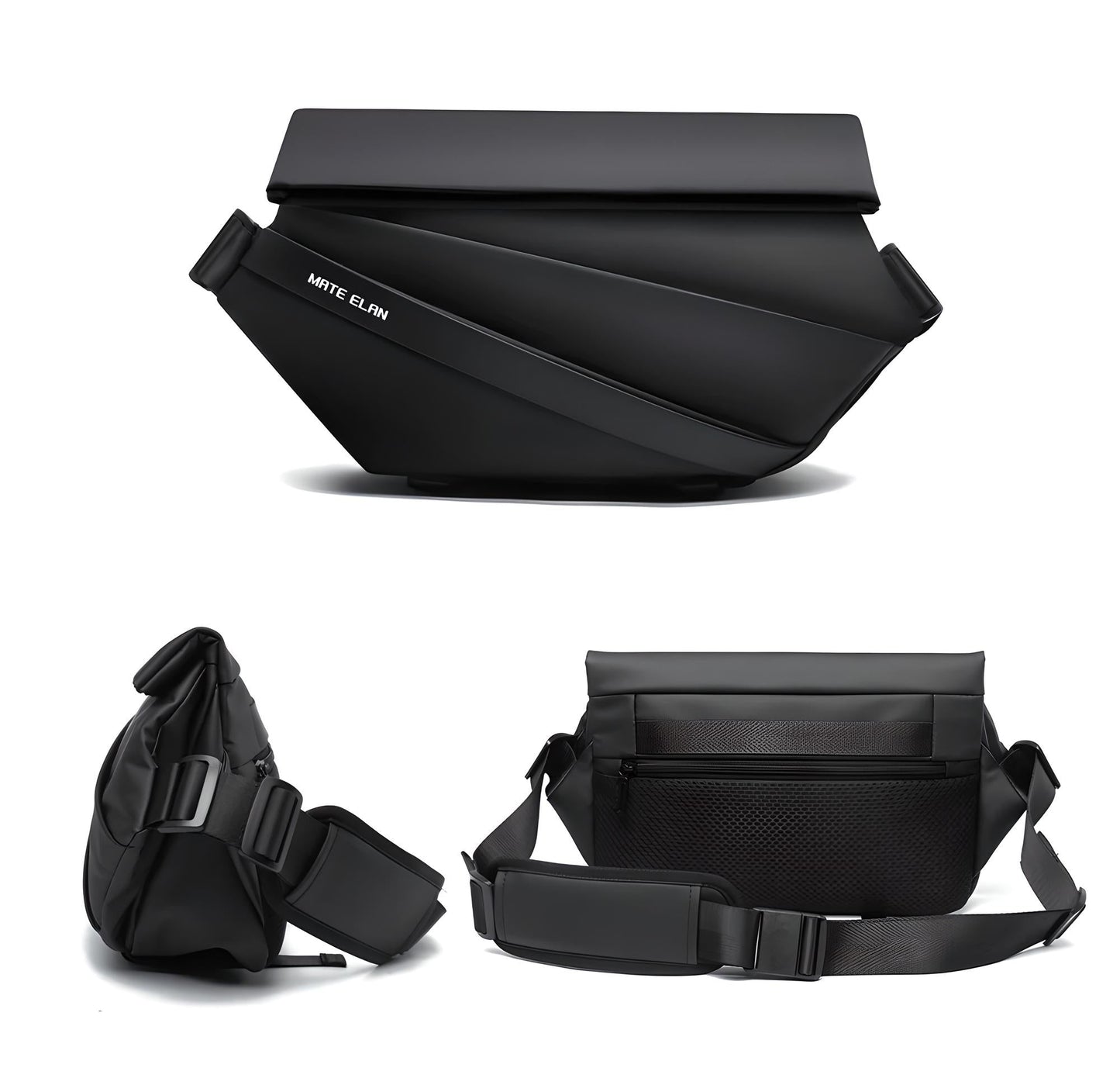 ObsidianGuard™ Anti-Theft Sling Bag – Secure, Compact & Weather-Proof