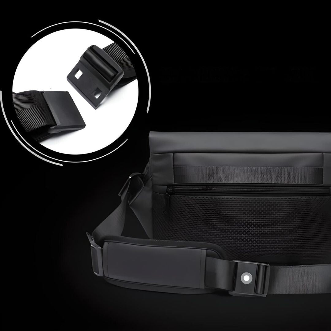 ObsidianGuard™ Anti-Theft Sling Bag – Secure, Compact & Weather-Proof