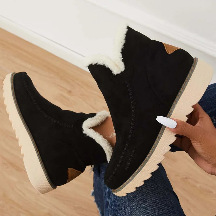 Frostelle™ | Winter Ankle Snow Boots – Non-Slip & Slip-On