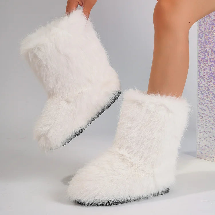 Velmora | Women’s Warm Ankle Slip-On Boots