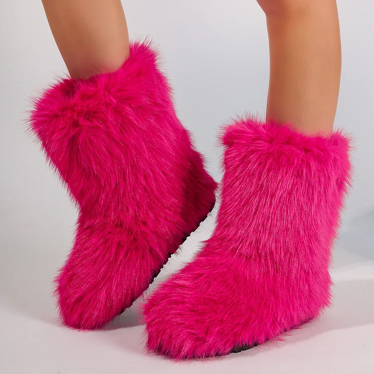Velmora | Women’s Warm Ankle Slip-On Boots