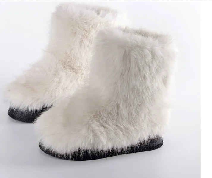 Velmora | Women’s Warm Ankle Slip-On Boots