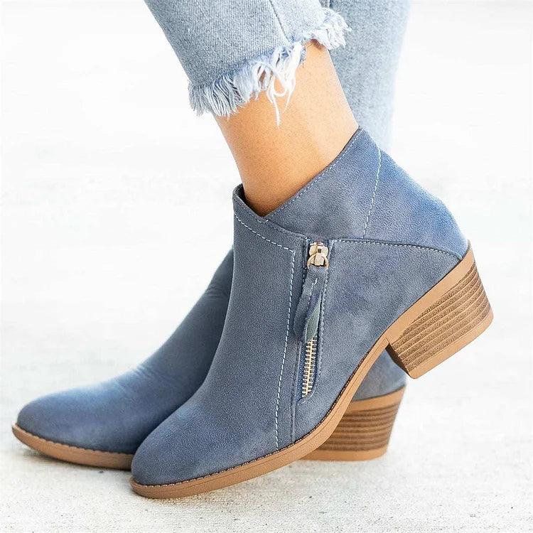 Natrio™ | Women’s Side-Zipper Ankle Boots
