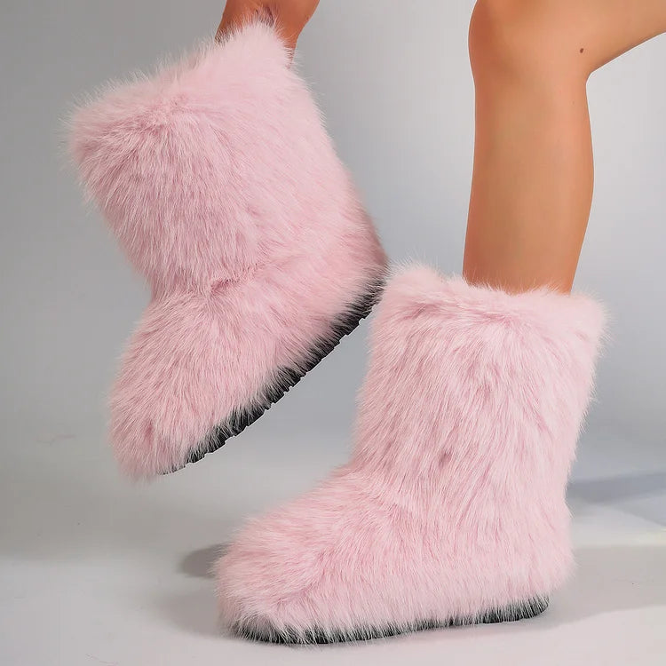 Velmora | Women’s Warm Ankle Slip-On Boots