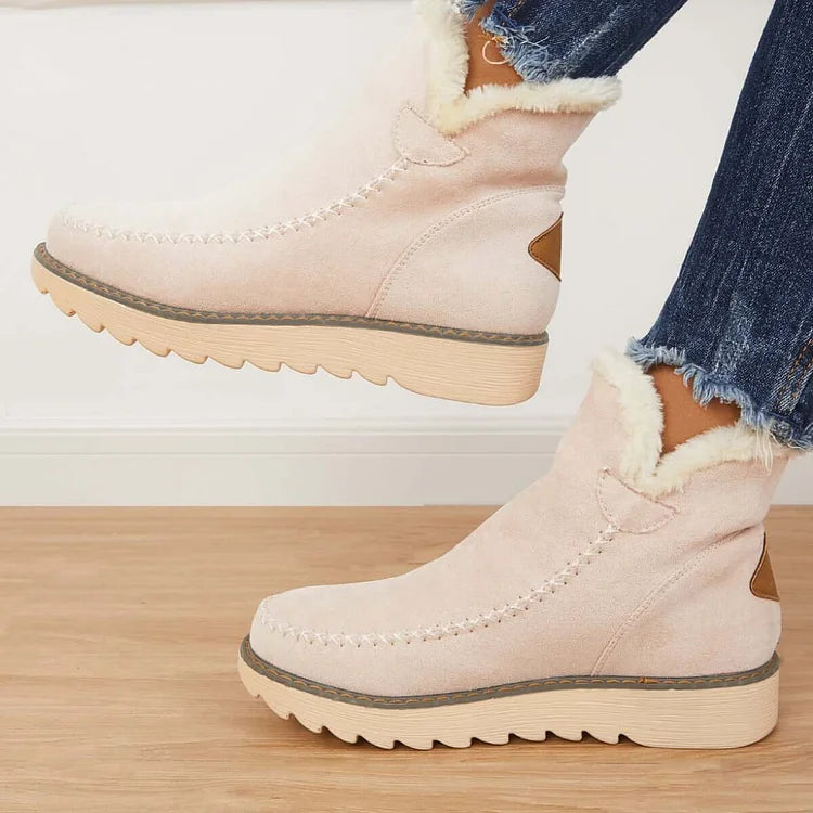 Frostelle™ | Winter Ankle Snow Boots – Non-Slip & Slip-On