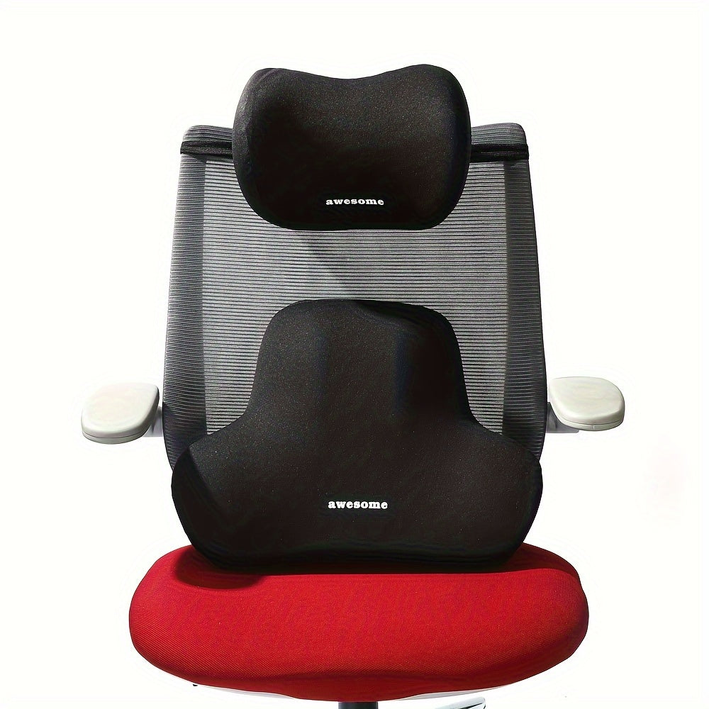 SpineEase™ – Ergonomic Lumbar Support Cushion for Office, Car & Travel