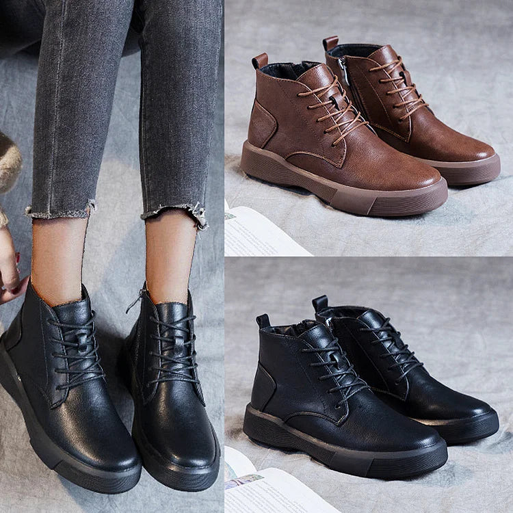 Velviro | Retro Warm Winter Ankle Boots for Women