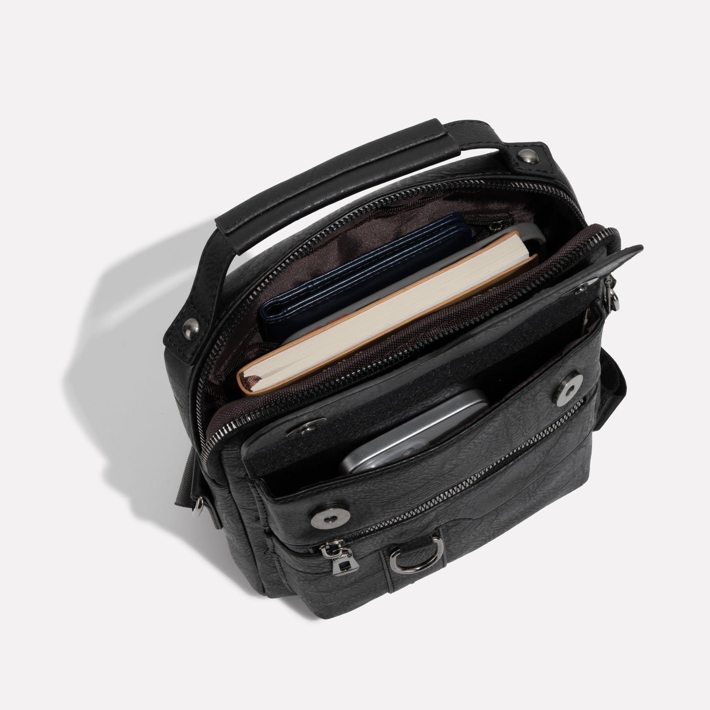 SafeStride™ Anti-Theft Leather Sling Bag