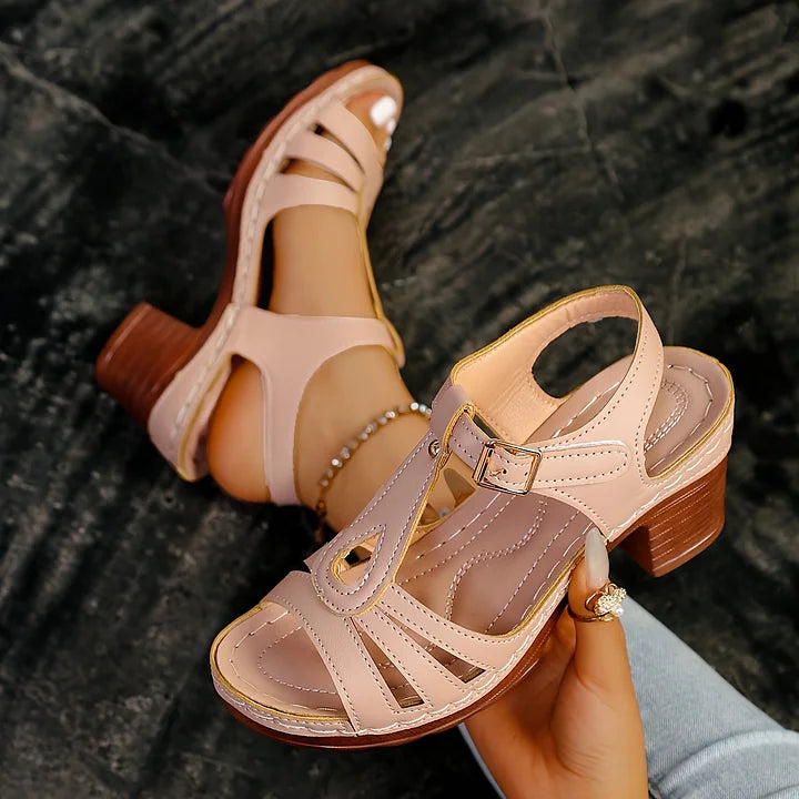 Leanna - Comfortable low heel sandals