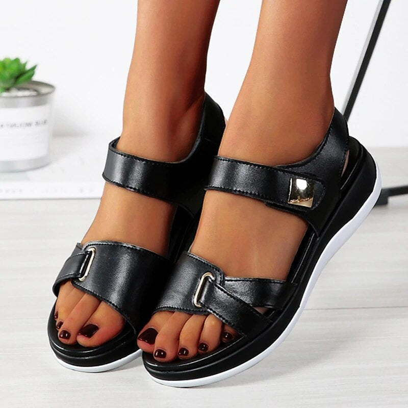 ComfortFlex™ – Adjustable Orthopedic Sandals with Cushioned Footbed