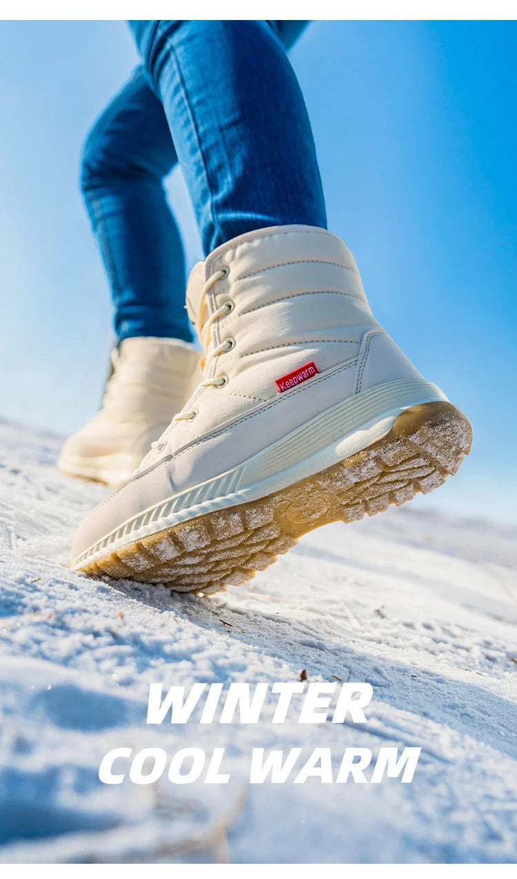 Velmora | Waterproof Lace-Up Winter Boots