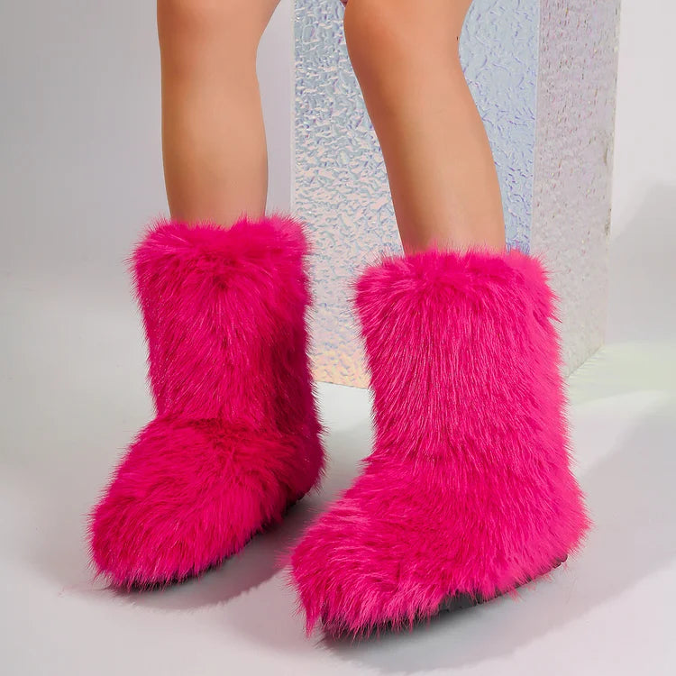 Velmora | Women’s Warm Ankle Slip-On Boots