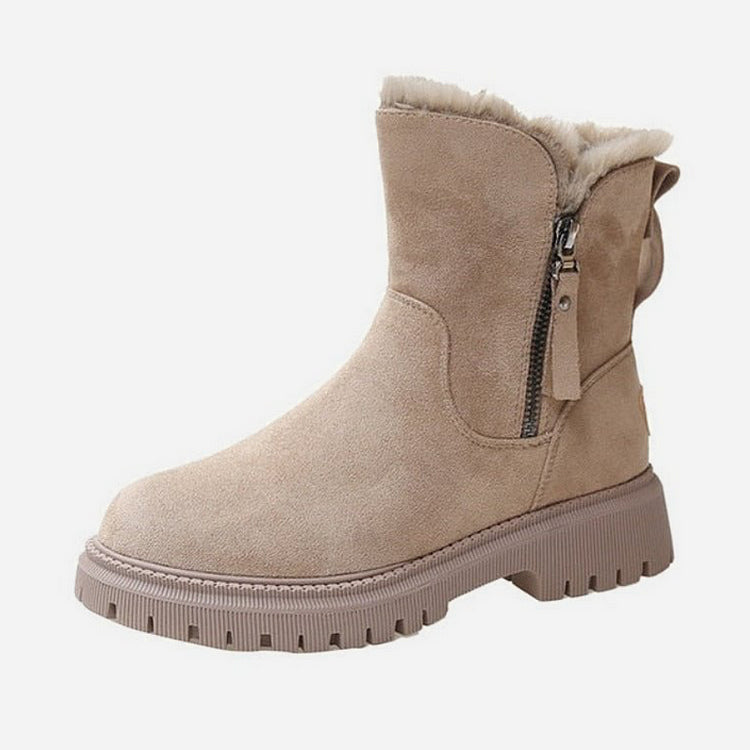Velvura™ | Women’s Winter Boots – Warm Plush Platform