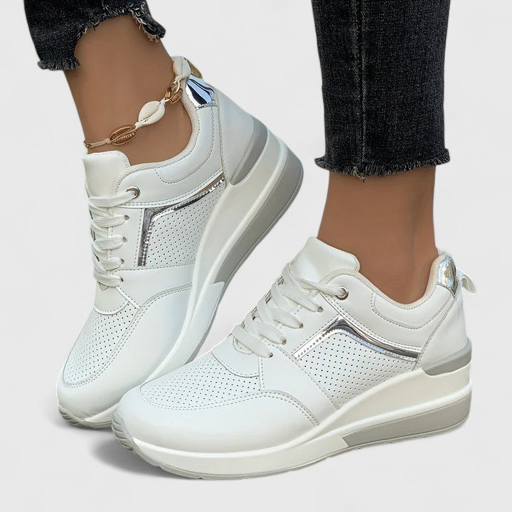Novyssa | Women’s Wedge Sneakers with Side Zipper