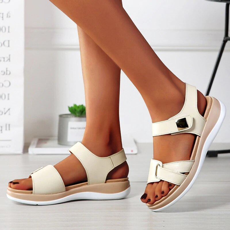 ComfortFlex™ – Adjustable Orthopedic Sandals with Cushioned Footbed