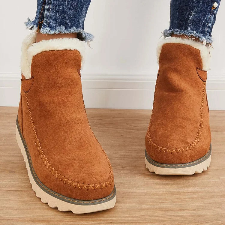 Frostelle™ | Winter Ankle Snow Boots – Non-Slip & Slip-On