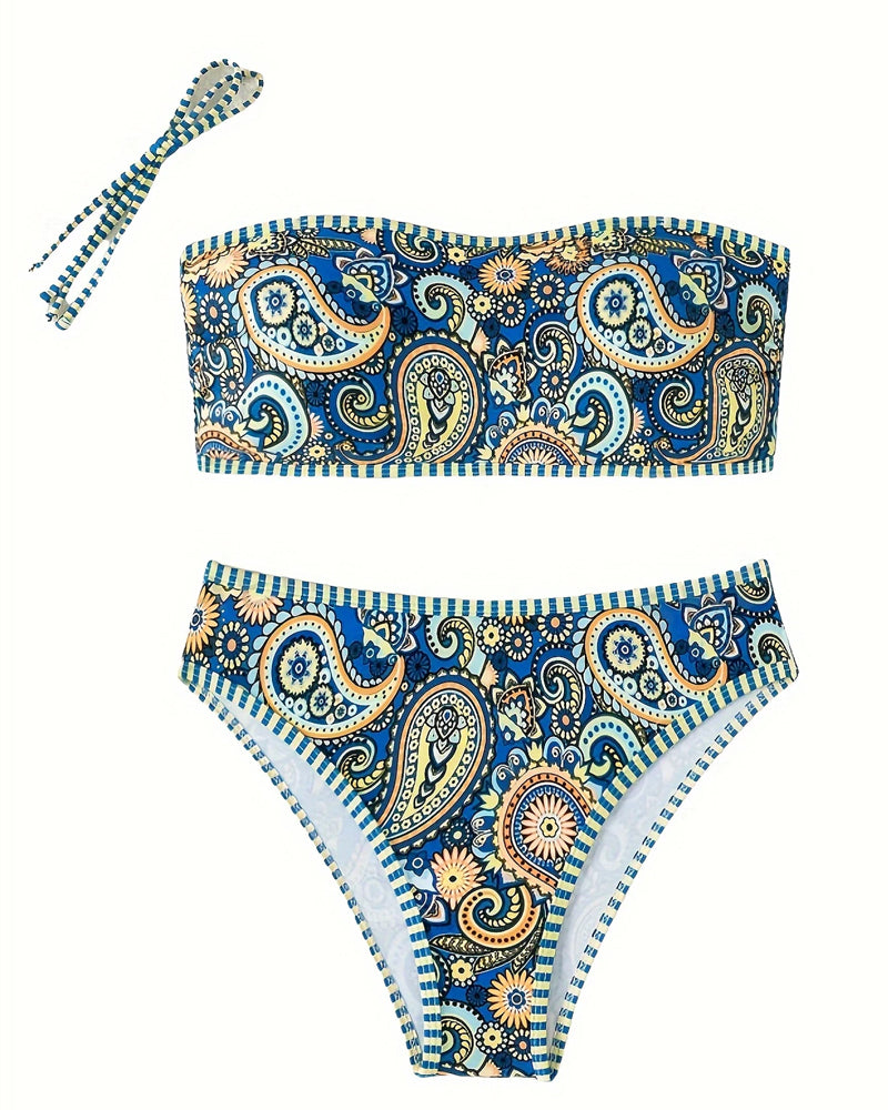 Soleya™ - Two-Piece Swimsuit – Ethnic Style Printed