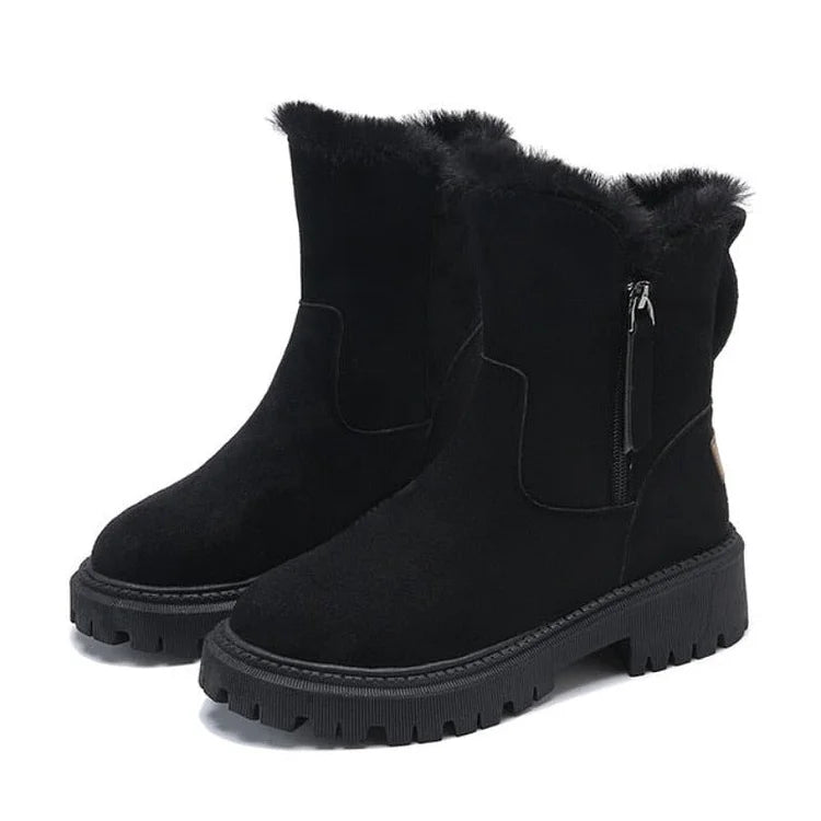 Velvura™ | Women’s Winter Boots – Warm Plush Platform