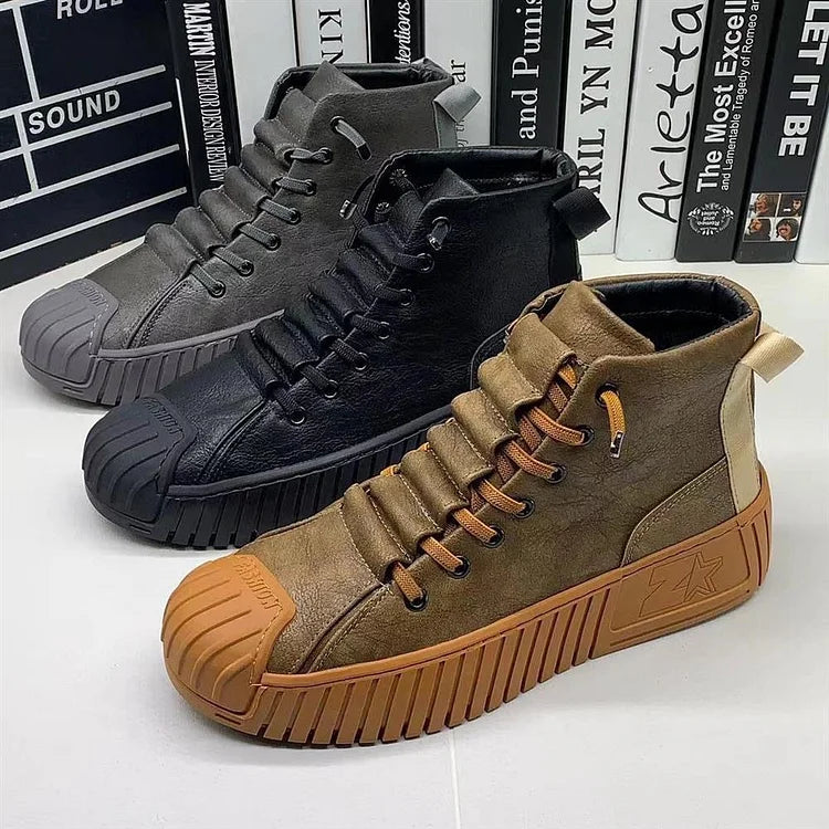 RayZing | Men’s Winter Boots – Casual Ankle Lace-Up Shoes
