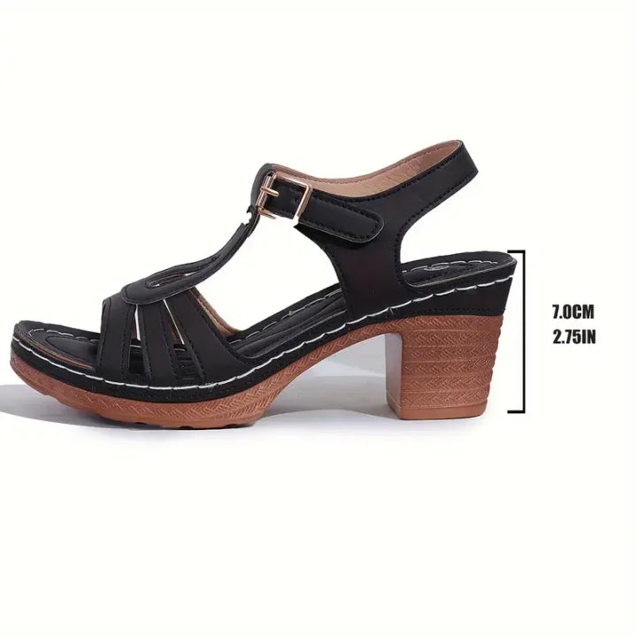 Leanna - Comfortable low heel sandals