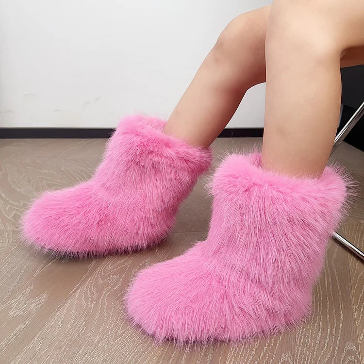 Velmora | Women’s Warm Ankle Slip-On Boots