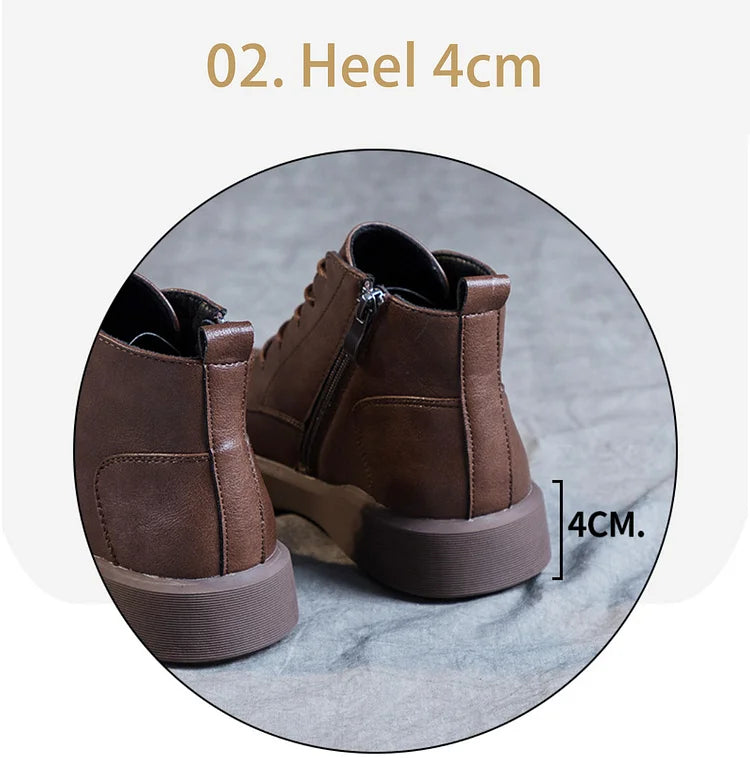 Velviro | Retro Warm Winter Ankle Boots for Women
