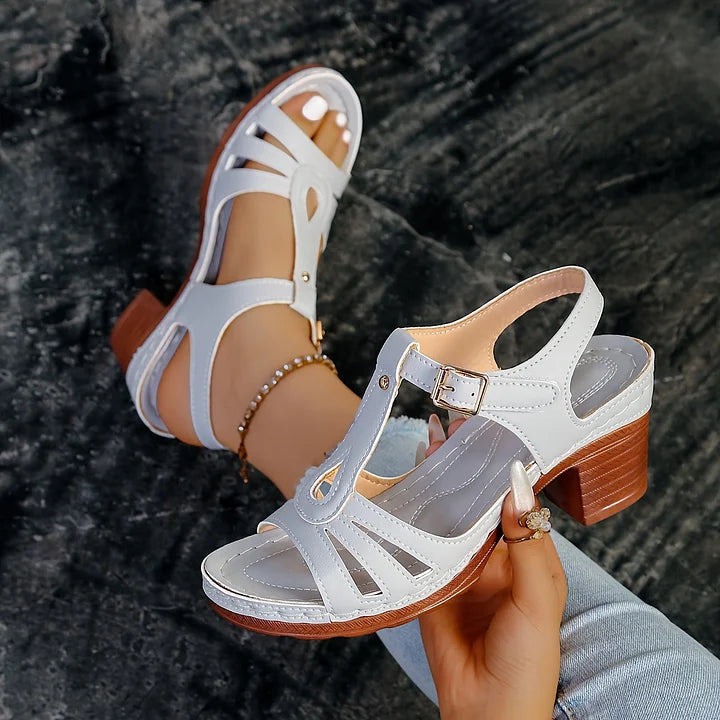 Leanna - Comfortable low heel sandals