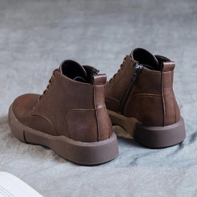 Velviro | Retro Warm Winter Ankle Boots for Women