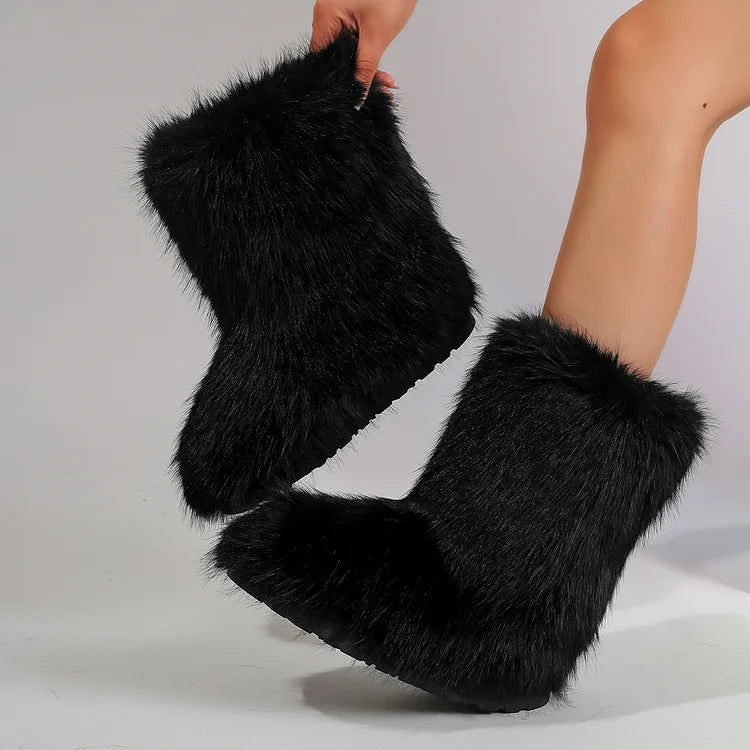 Velmora | Women’s Warm Ankle Slip-On Boots