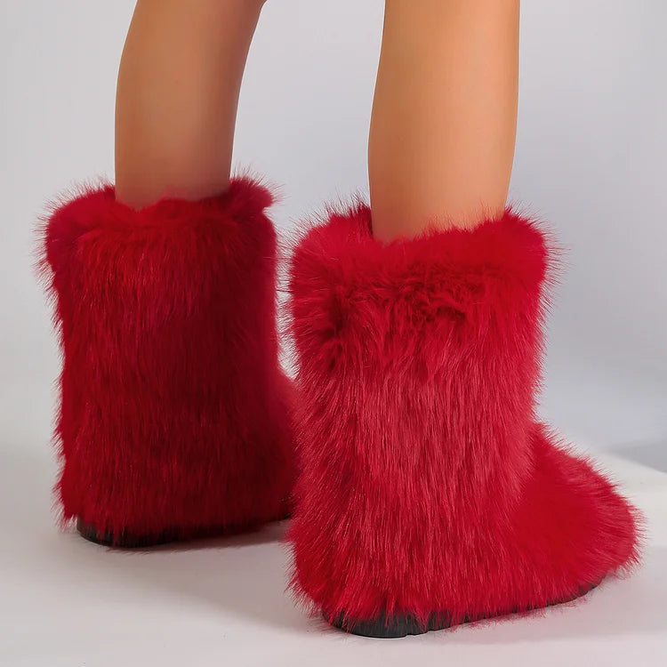 Velmora | Women’s Warm Ankle Slip-On Boots
