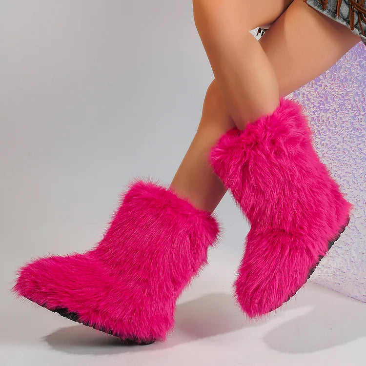 Velmora | Women’s Warm Ankle Slip-On Boots