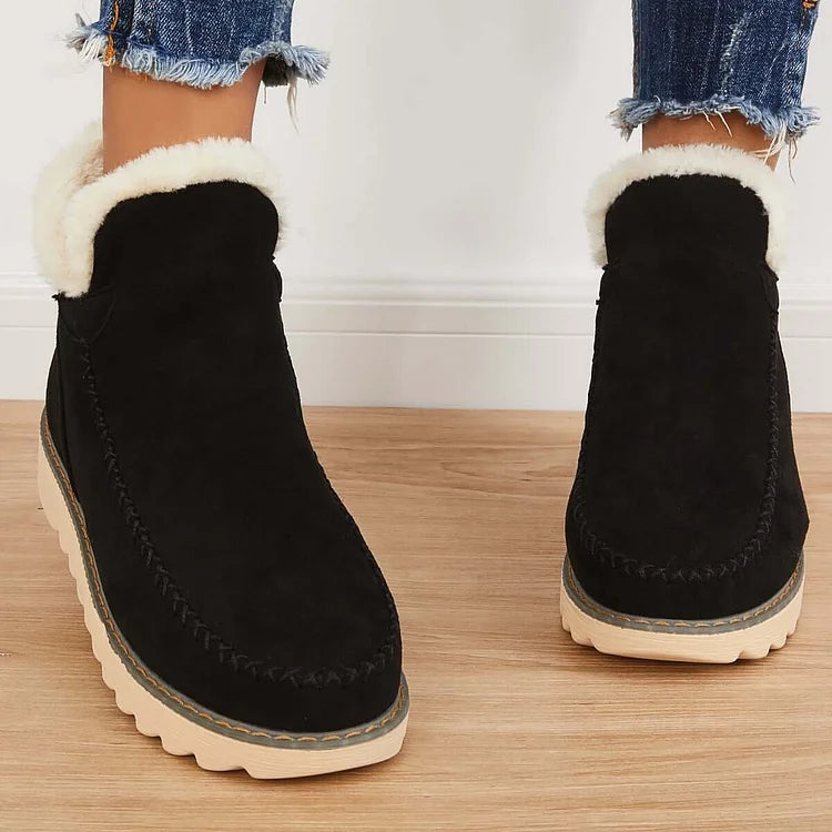 Frostelle™ | Winter Ankle Snow Boots – Non-Slip & Slip-On