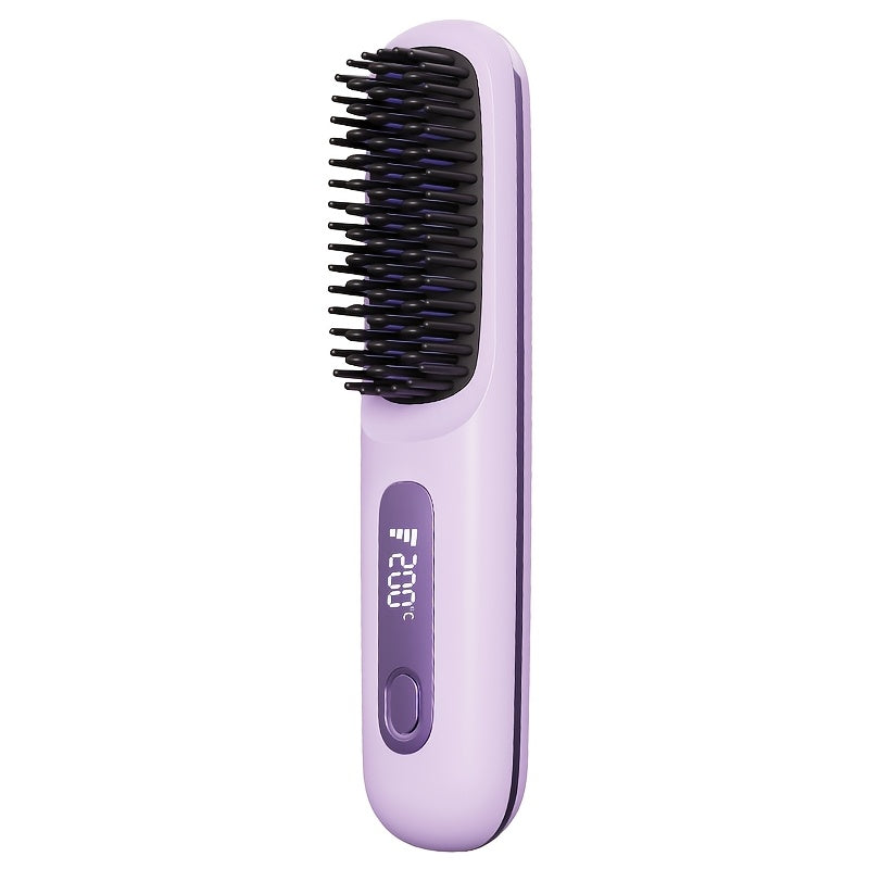 SleekMate | Portable USB-Rechargeable Straightening Comb with Anti-Scald Protection