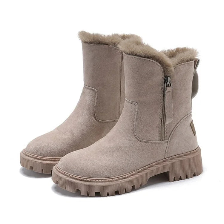 Velvura™ | Women’s Winter Boots – Warm Plush Platform