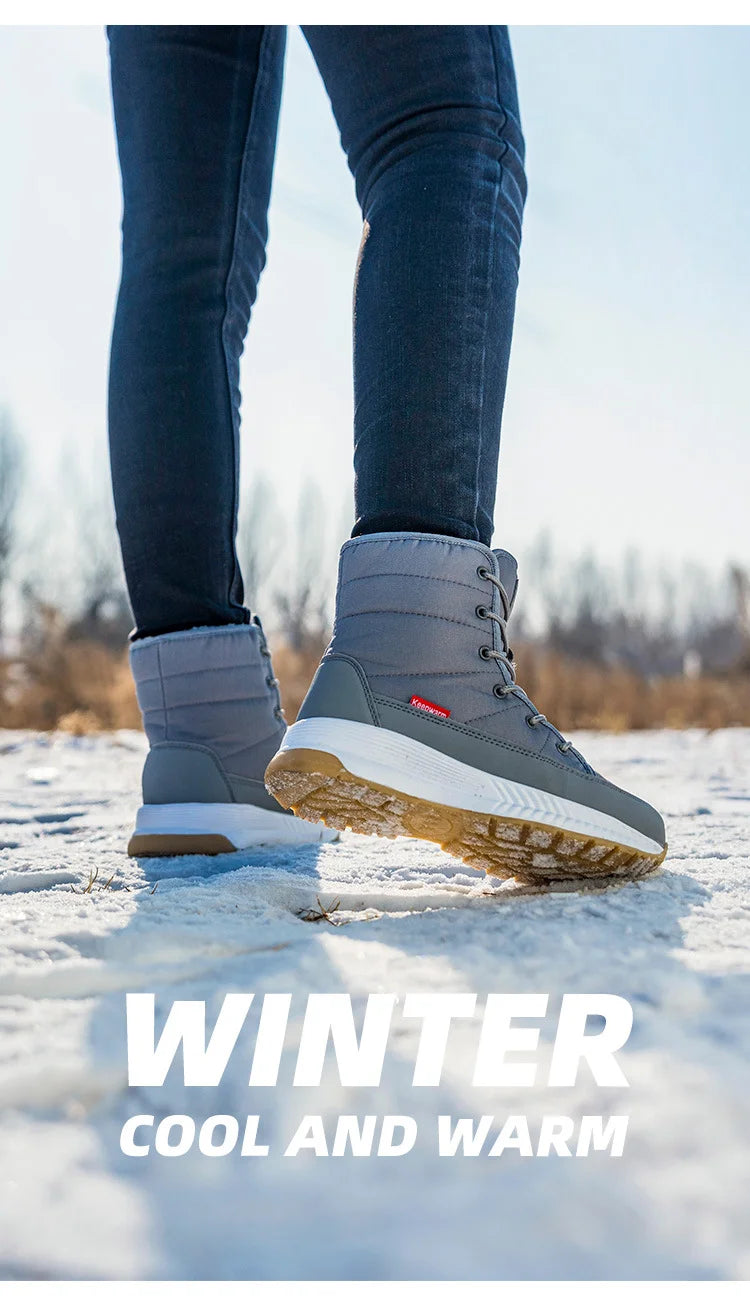 Velmora | Waterproof Lace-Up Winter Boots