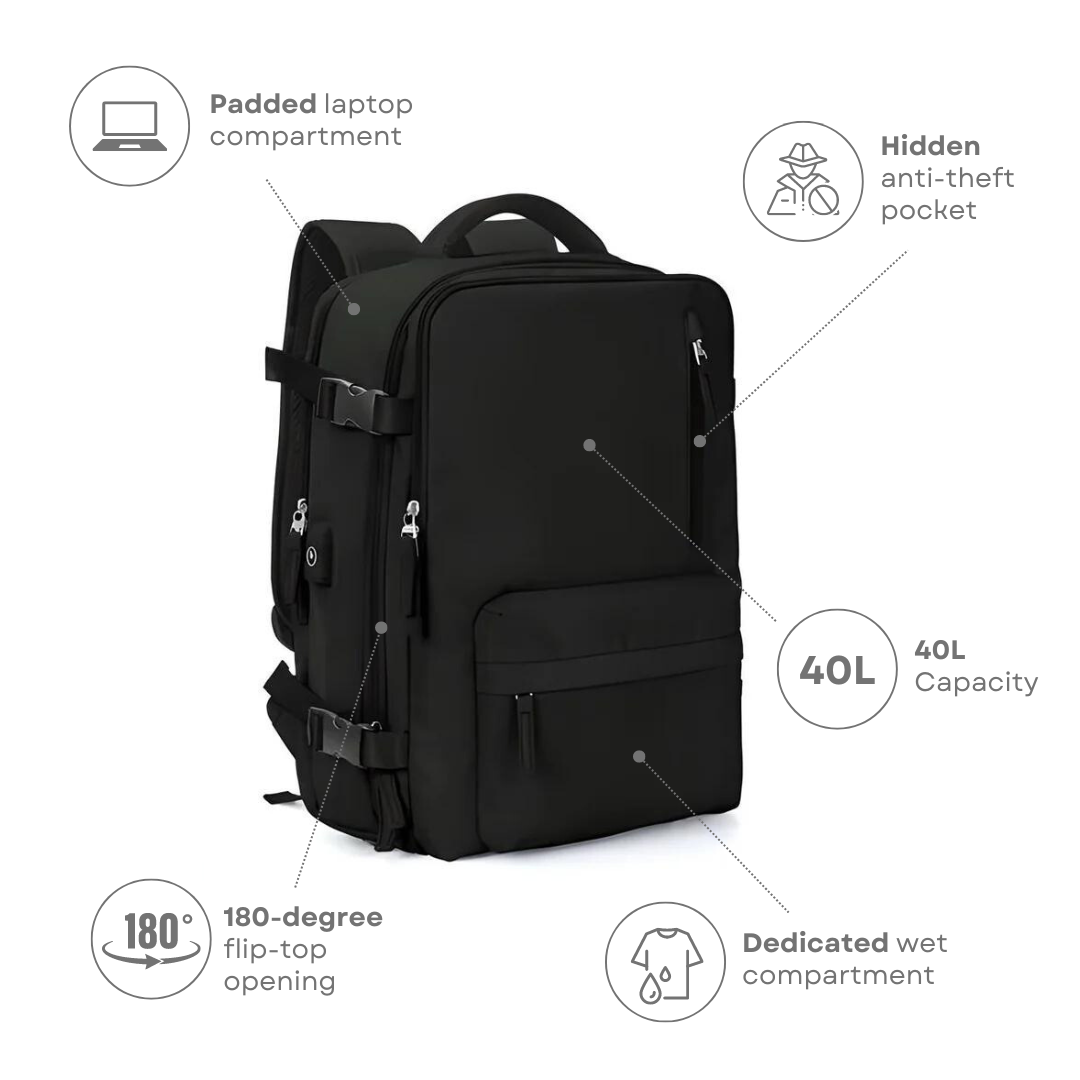 VoyagerPro™ Expandable Carry-On Backpack