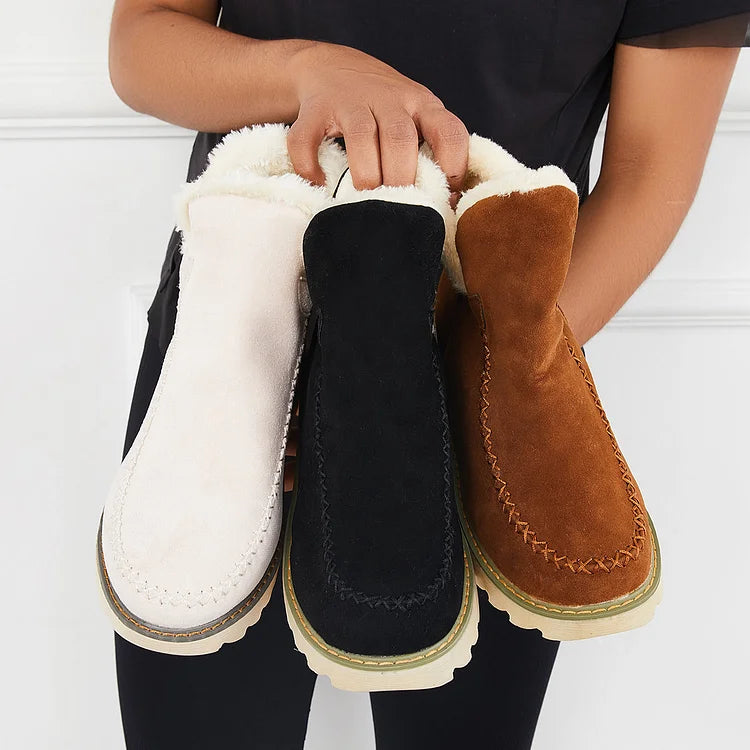 Frostelle™ | Winter Ankle Snow Boots – Non-Slip & Slip-On