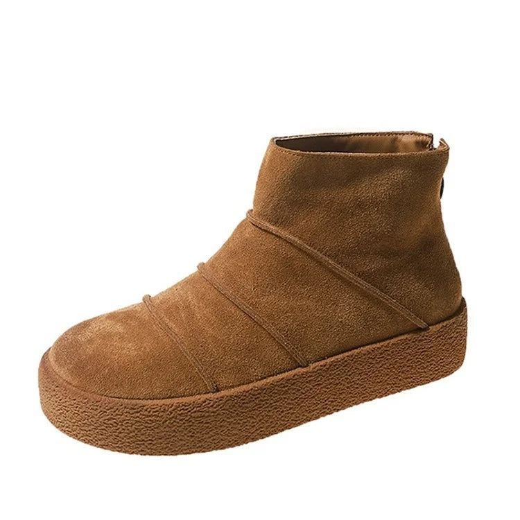 Glace™ | Elegant Ladies Snow Boots – Low Heel Ankle