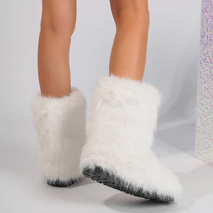 Velmora | Women’s Warm Ankle Slip-On Boots