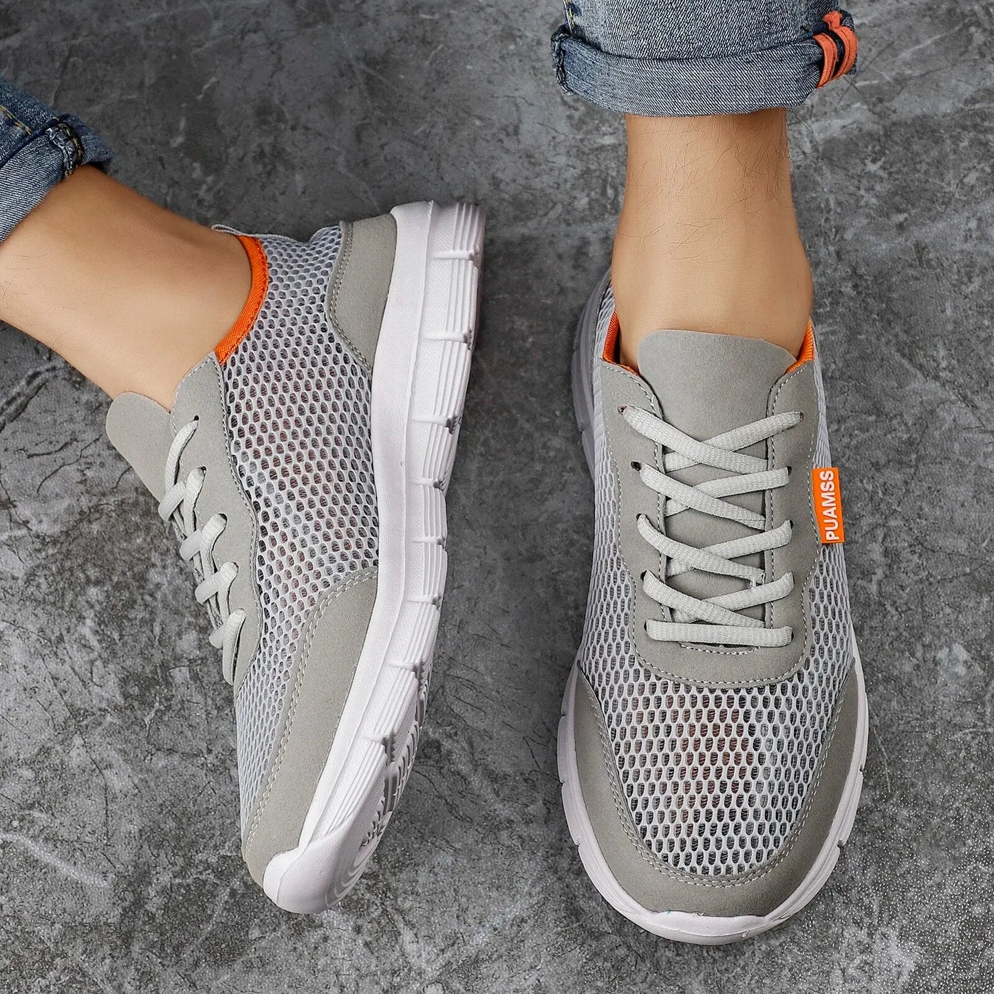 PUAMSS Men’s Running Sneakers – Lightweight, Breathable & Supportive
