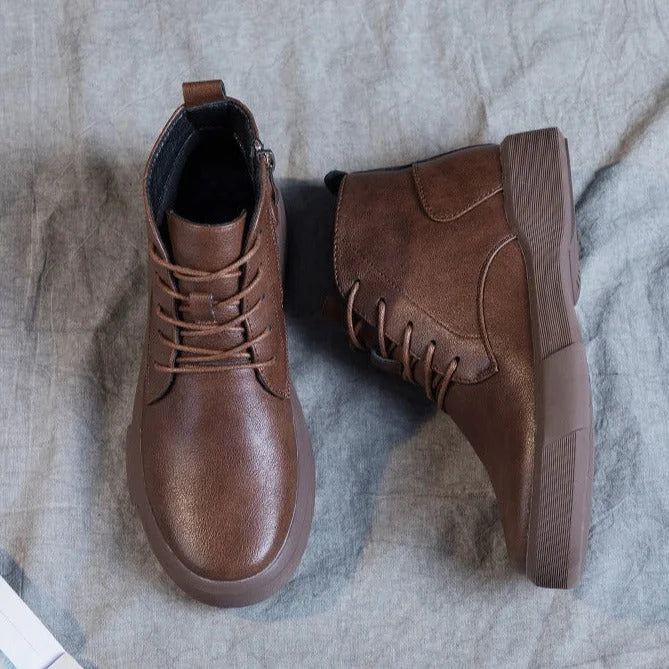 Velviro | Retro Warm Winter Ankle Boots for Women